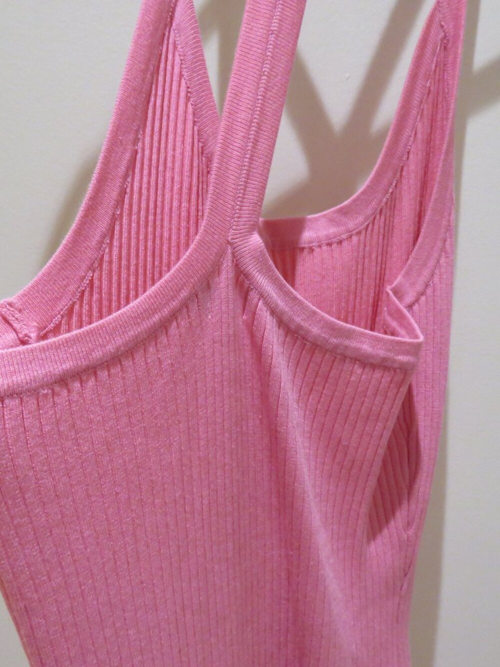 MESHKI Yasamin Ribbed Knit Maxi Dress in Pink Medium Bodycon Coquette Balletcore - Picture 13 of 15